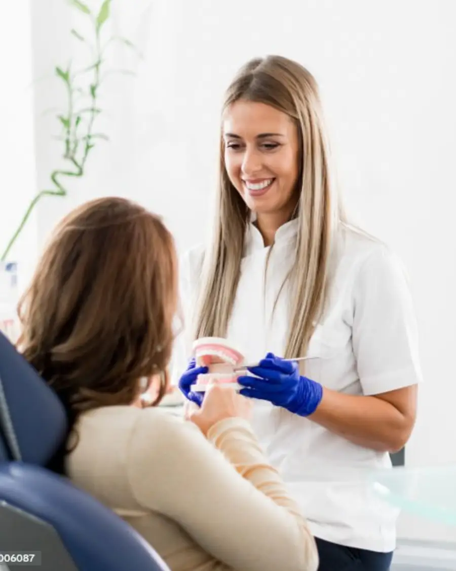 Staff in conversation